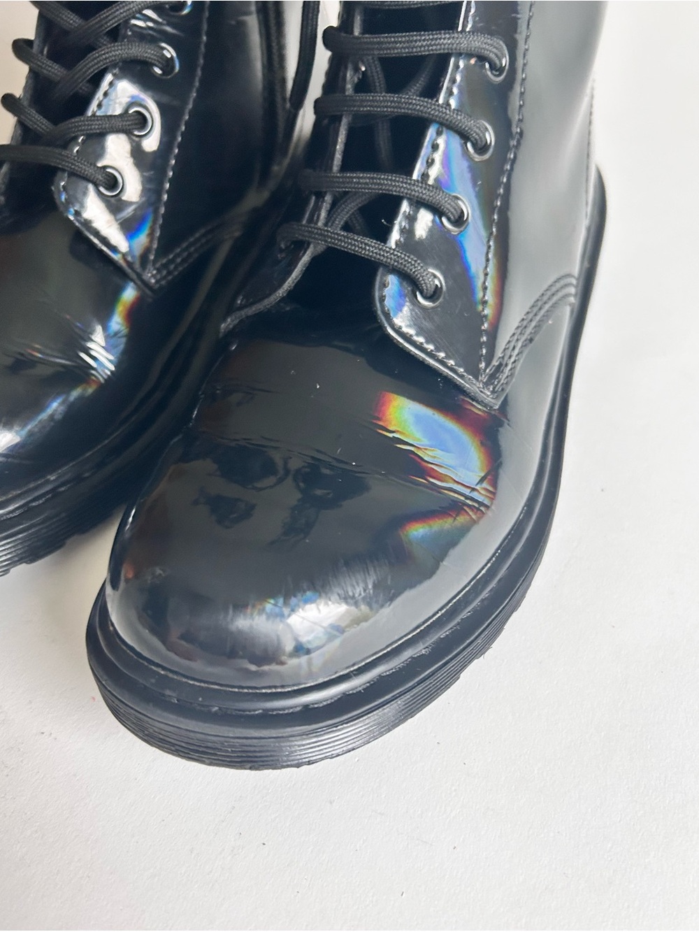 Dr. Martens 1460Y Black Patent Leather Combat Boots size7 - Picture 6 of 16